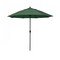 California Umbrella 7.5' Bronze Aluminum Market Patio Umbrella, Olefin Hunter Green 194061336496 - alternate 1